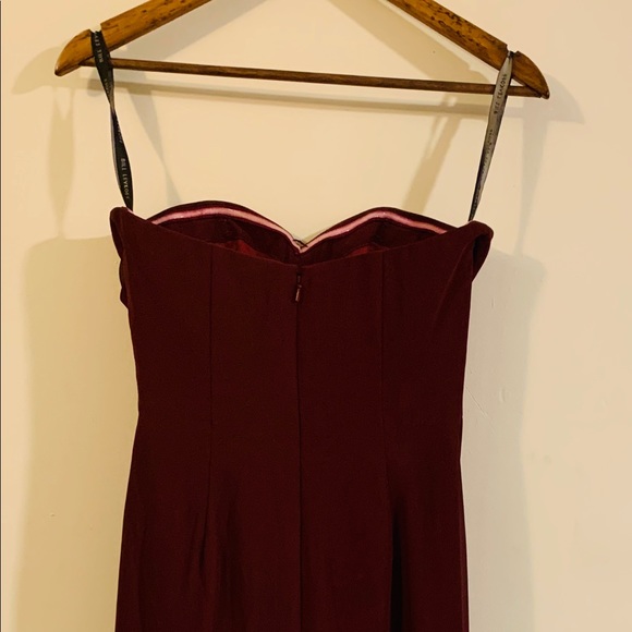 Burgundy bridesmaid or prom dress - Picture 4 of 4